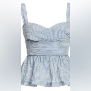 Ciao Lucia! Isla Smocked Tank Top with subtle peplum Size XS